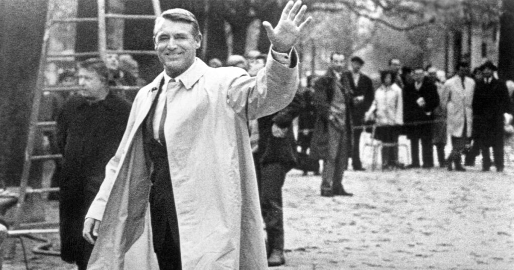 Cary Grant on location in Paris, France, for <em>Charade</em>, 1963 (Everett Collection)