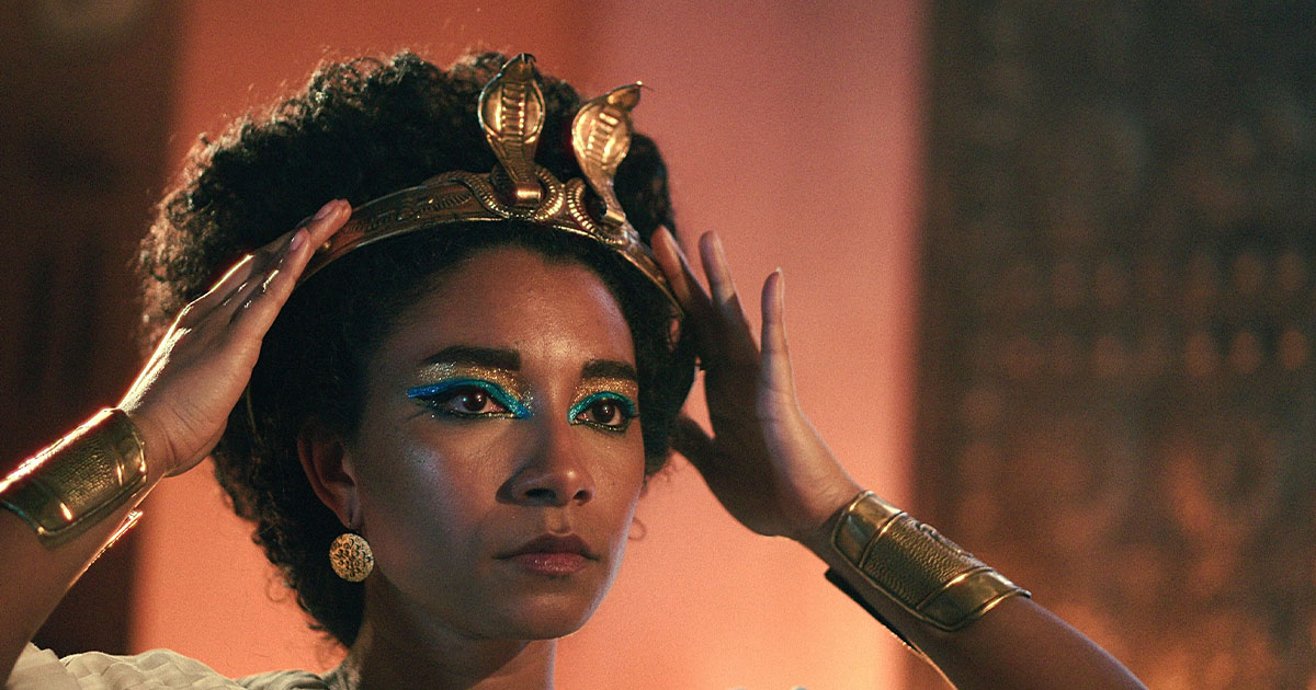 Adele James in Netflix's Queen Cleopatra, 2023 (Everett Collection)