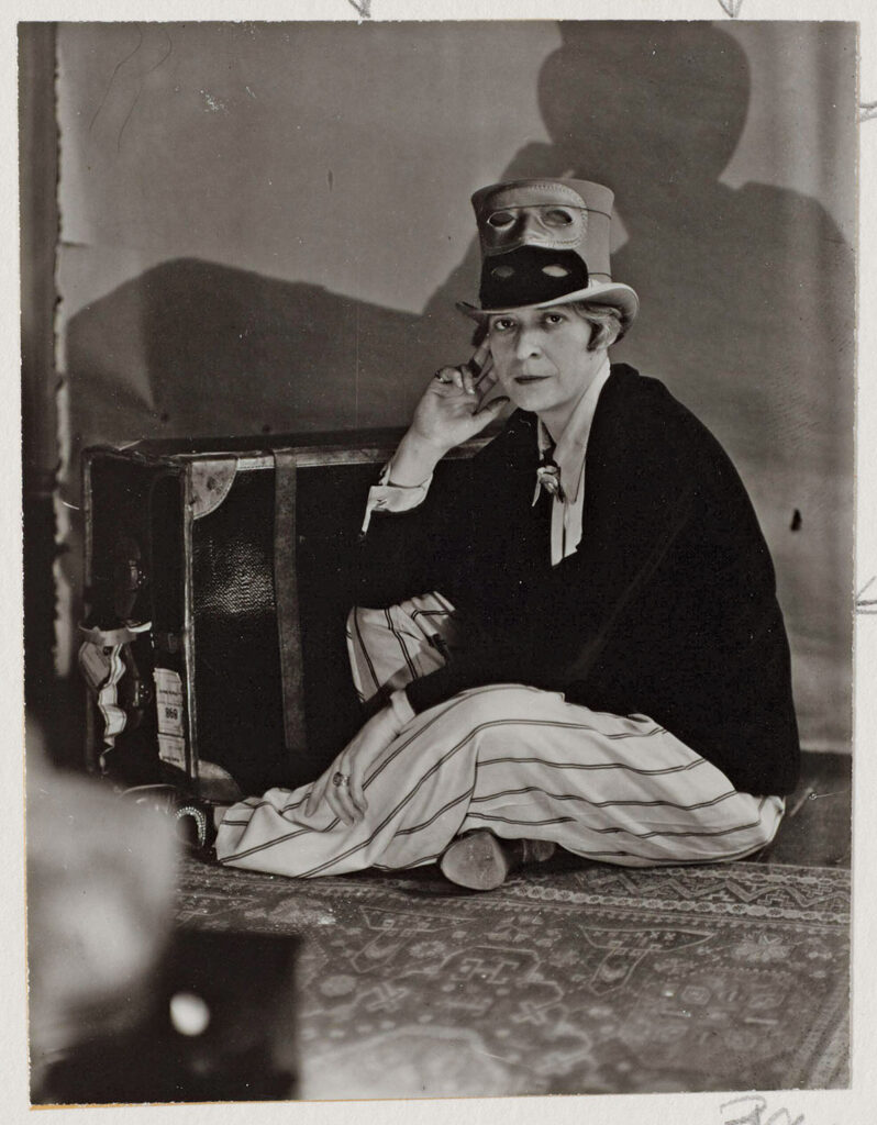 <em>Janet Flanner,</em> 1927. Berenice Abbott (1898–1991). Gelatin silver print, 9 ½ × 7 ½ inches. Davis Museum at Wellesley College. Gift of Ronald A. Kurtz.