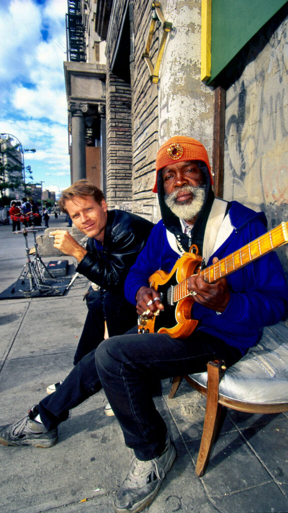 The author and the blues artist Satan met on the streets of Harlem and forged a musical relationship that lasted 34 years. (Paul La Raia) 