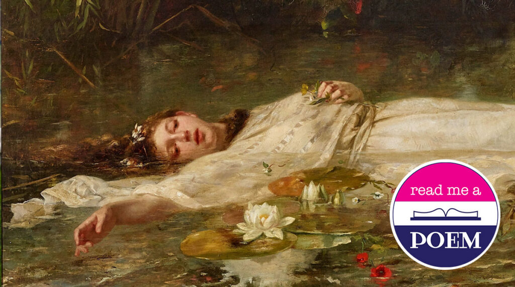 Detail from <em>Ophelia</em> (1900) by Friedrich Wilhelm Theodor Heyser (Wikimedia Commons)