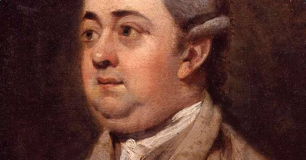 Portrait of Edward Gibbon by Henry Walton, 1774 (National Portrait Gallery, London, via Wikimedia Commons)