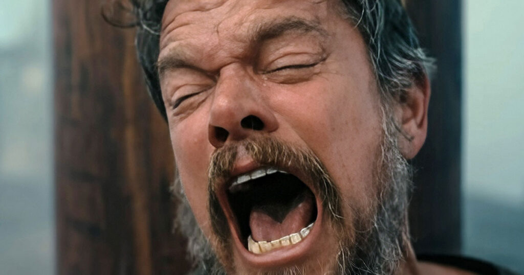 Matt Damon in <em>The Odyssey</em> (Universal Pictures /  Everett Collection)